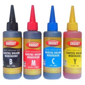 Canon Ekoset Bitmeyen Mürekkebi 4 Renk 4X100ml Kurtuş