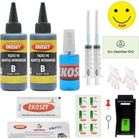 Canon Ekoset E204/E304/E3140 Siyah Dolum Seti Kurtuş