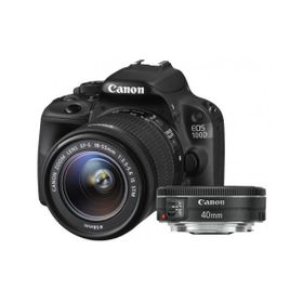 Canon EOS 100D 18-55mm + 40mm Lens DSLR Fotoğraf Makinesi