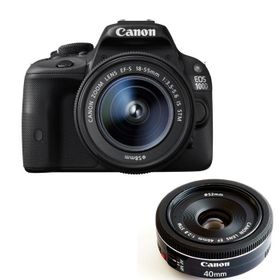 Canon EOS 100D 18-55mm + 40mm Lens DSLR Fotoğraf Makinesi