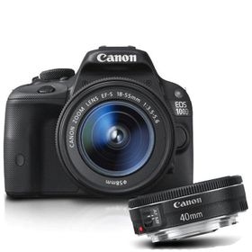 Canon EOS 100D 18-55mm + 40mm Lens DSLR Fotoğraf Makinesi