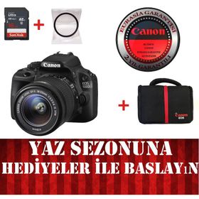 Canon EOS 100D 18-55mm DC III Lens DSLR Fotoğraf Makinesi