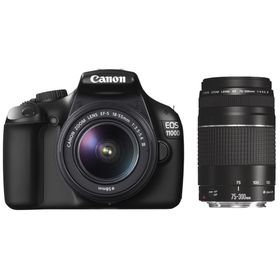 Canon EOS 1100D 18-55mm + 75-300mm + 50mm Lens DSLR Fotoğraf Makinesi