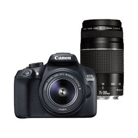 Canon EOS 1300D 18-55mm + 75-300mm Lens DSLR Fotoğraf Makinesi
