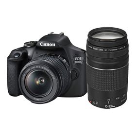 CANON EOS 2000D 18-55 75-300mm DSLR Fotoğraf Makinesi