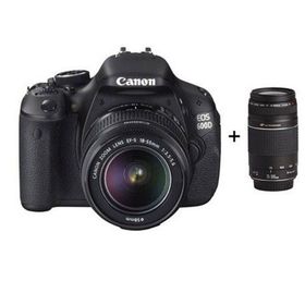 Canon EOS 600D 18-55mm + 75-300mm DC Lens DSLR Fotoğraf Makinesi