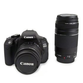 Canon EOS 600D 18-55mm + 75-300mm Lens DSLR Fotoğraf Makinesi