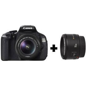 Canon EOS 600D 18-55mm IS + 50mm Lens DSLR Fotoğraf Makinesi
