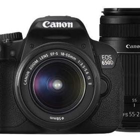 Canon EOS 650D 18-55mm IS II + 55-250mm Lens DSLR Fotoğraf Makinesi