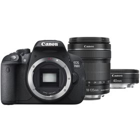 Canon EOS 700D 18-135mm + 40mm Lens DSLR Fotoğraf Makinesi