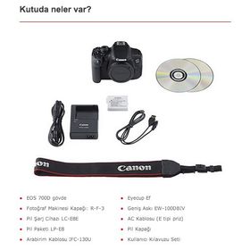 Canon EOS 700D 18-55mm + 75-300mm Lens DSLR Fotoğraf Makinesi