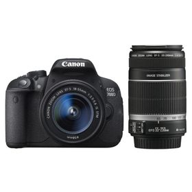 Canon EOS 700D 18-55mm IS STM + 55-250mm IS II Lens DSLR Fotoğraf Makinesi