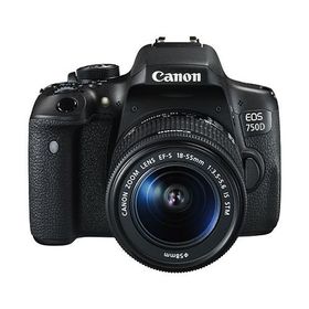 Canon EOS 750D 18-55mm + 75-300mm Lens DSLR Fotoğraf Makinesi