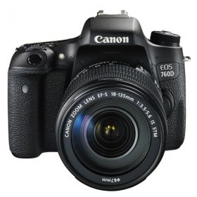 Canon EOS 760D 18-135mm IS STM Lens Siyah DSLR Fotoğraf Makinesi
