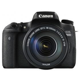 Canon EOS 760D 18-135mm IS STM Lens Siyah DSLR Fotoğraf Makinesi