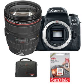 Canon EOS 77D 24-105 F.4 L IS USM DSLR Fotoğraf Makinesi
