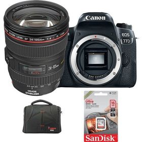 Canon EOS 77D 24-105 F.4 L IS USM DSLR Fotoğraf Makinesi