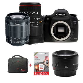 Canon EOS 7D Mark II 18-55mm IS STM - 50mm F1.8 - Sigma 70-300mm DSLR Fotoğraf Makinesi