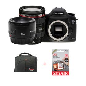 Canon EOS 7D Mark II 24-105mm Lens Siyah DSLR Fotoğraf Makinesi