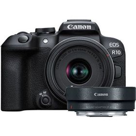Canon EOS R10 + RF-S 18-45 mm F4.5-6.3 IS STM Lens + Ef-Eos R Mount Adapter
