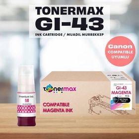 Canon Gi-43/4680C001 Kırmızı Muadil Mürekkep