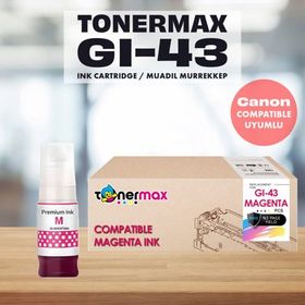 Canon Gi-43/4680C001 Kırmızı Muadil Mürekkep