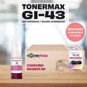 Canon Gi-43/4680C001 Kırmızı Muadil Mürekkep
