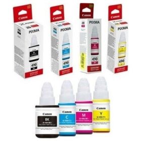 Canon GI-490 Siyah Mavi Sarı Yeşil Mürekkep Kartuşu