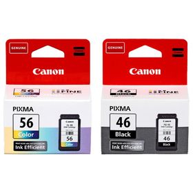 Canon PG-46 Siyah CL-56 Renkli Orijinal Mürekkep Kartuş Seti