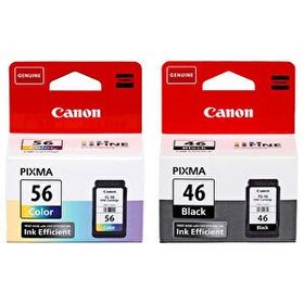 Canon PG-46 Siyah CL-56 Renkli Orijinal Mürekkep Kartuş Seti