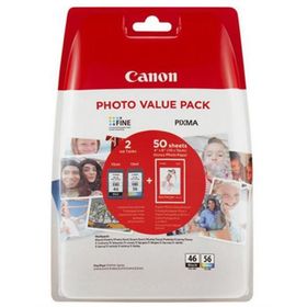 Canon Pg-46L-Cl-56 Orijinal Dört Renkli Kartuş