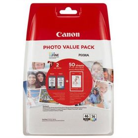 Canon Pg-46L-Cl-56 Orijinal Dört Renkli Kartuş