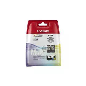 Canon PG-510 CL-511 Renkli + Siyah 2'li Kartuş Set