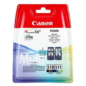 Canon PG-510 Siyah CK-511 2970B010 Renkli Orijinal 2'li Paket Mürekkep Kartuş