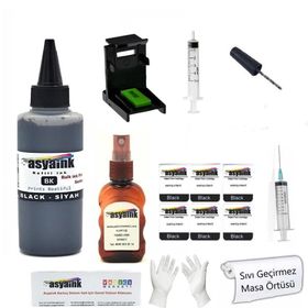 Canon PG-545 Uyumlu Renkli ve Siyah Kartuş Dolum Seti