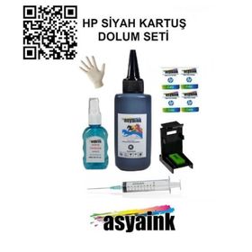 Canon PG-84 Uyumlu Renkli ve Siyah Kartuş Dolum Seti