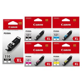 Canon PGI-550XL CLI-551XL NOCOLOUR-422 5 Renk Muadil Kartuş