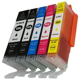 Canon PGI-550XL CLI-551XL NOCOLOUR-422 5 Renk Muadil Kartuş