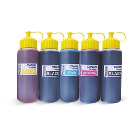 Canon Photo Ink 5lu Yazıcılar İçin Uyumlu 500 ml 5 Renk Mürekkep Seti Kurtuş