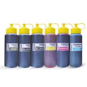 Canon Photo Ink 6lu Yazıcılar İçin Uyumlu 500 ml 6 Renk Mürekkep Seti Kurtuş