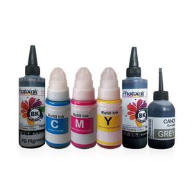 Canon Photo Ink 6lu Yazıcılar İçin Uyumlu 500 ml 6 Renk Mürekkep Seti Kurtuş