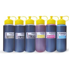 Canon Photo Ink 6lu Yazıcılar İçin Uyumlu 500 ml 6 Renk Mürekkep Seti Kurtuş