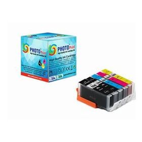 Canon Photo Print PGI 550XL CLI 551XL CMYK Chipli Muadil Seti Kurtuş