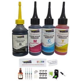 Canon Pixma E404 E464 E484 Uyumlu Ekonomik Muadil Kartuş Dolum seti