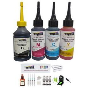 Canon Pixma E404 E464 E484 Uyumlu Ekonomik Muadil Kartuş Dolum seti