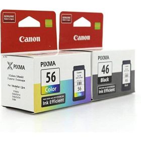 Canon Pixma E484 PG46 CL56 Renkli Orjinal Kartuş