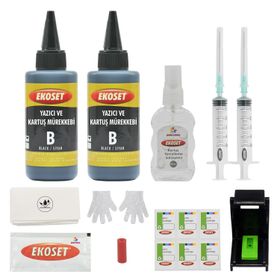 Canon Pixma MG2155 Uyumlu Renkli ve Siyah Kartuş Dolum Seti