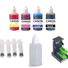 Canon Pixma MG3150 Uyumlu Renkli ve Siyah Kartuş Dolum Seti