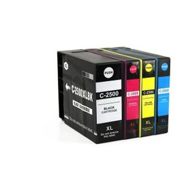Canon Premium Maxify 2500XL Uyumlu Yüksek Kapasiteli 4 Renk Muadil Kartuş Seti