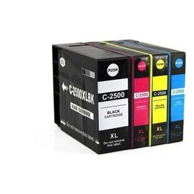 Canon Premium Maxify 2500XL Uyumlu Yüksek Kapasiteli 4 Renk Muadil Kartuş Seti